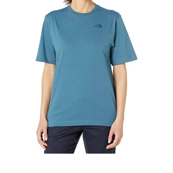 Zthe North Face women's blue tee. Liberty fabric, short sleeves. Size me… - Picture 1 of 14